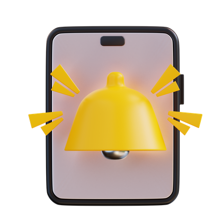 Mobile Benachrichtigung  3D Icon