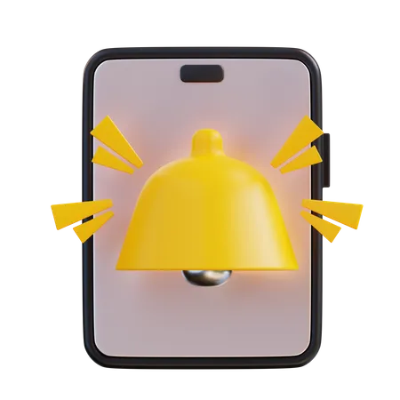 Mobile Benachrichtigung  3D Icon