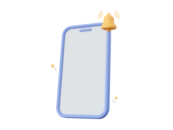 Mobile Benachrichtigung  3D Icon