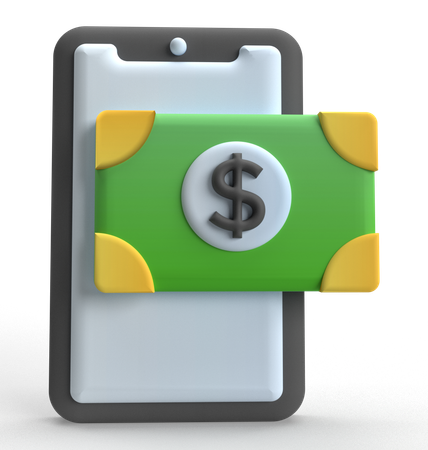 Mobile Bill  3D Icon
