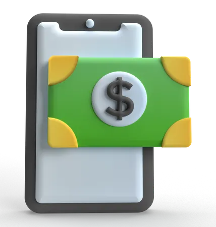 Mobile Bill  3D Icon