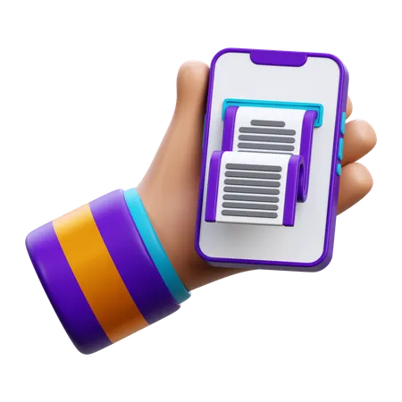 Mobile Bill Payment  3D Icon