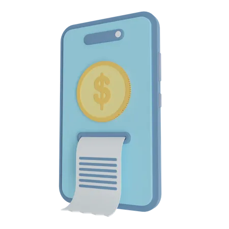 Mobile Bill Payment  3D Icon