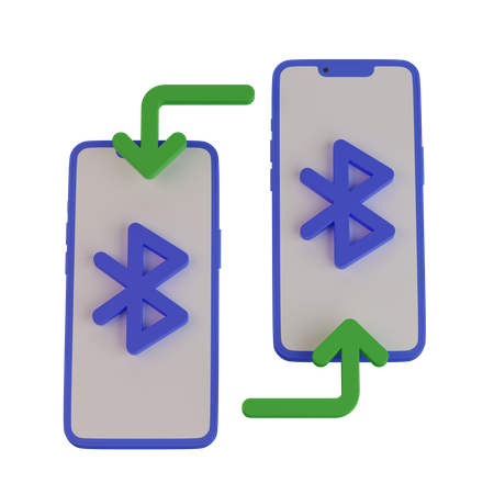 Mobile bluetooth sharing  3D Icon