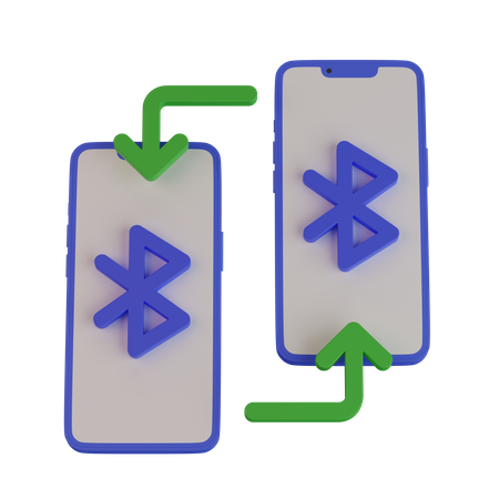 Mobile bluetooth sharing  3D Icon