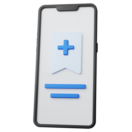 Mobile Bookmark 3D Icon