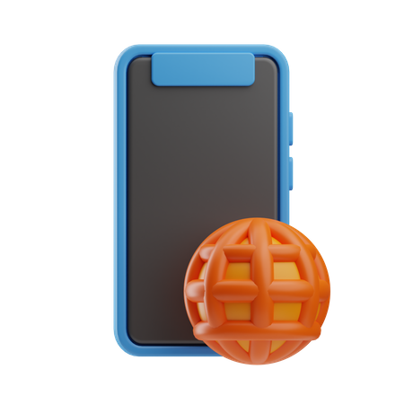Mobile Browser  3D Icon