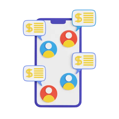 Mobile Business  3D Icon