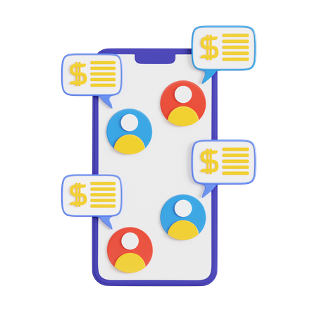 Mobile Business  3D Icon