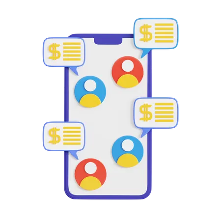 Mobile Business  3D Icon