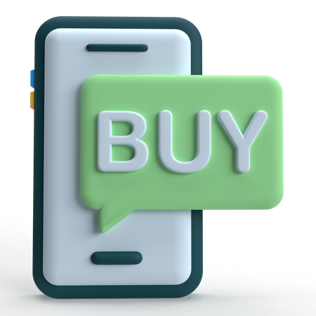 Mobile Buy  3D Icon