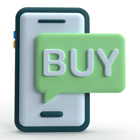 Mobile Buy  3D Icon