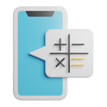 Mobile Calculator  3D Icon