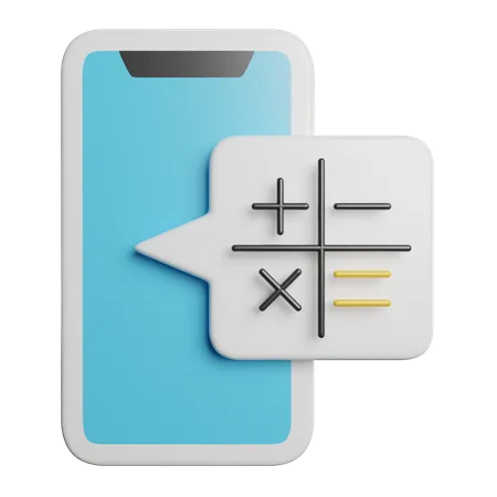 Mobile Calculator  3D Icon