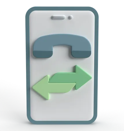 Mobile Call  3D Icon