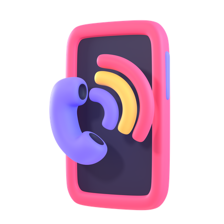 Mobile Call  3D Icon