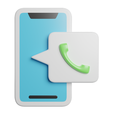 Mobile Call  3D Icon