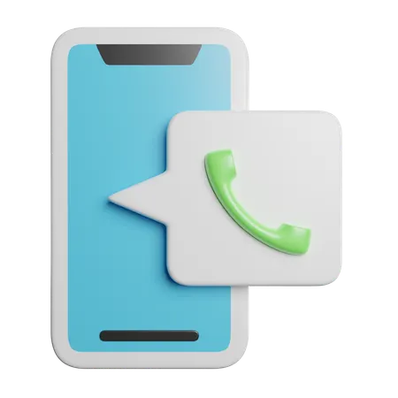 Mobile Call  3D Icon