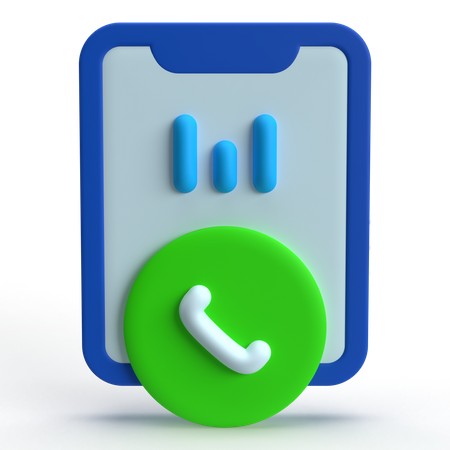 Mobile Call  3D Icon
