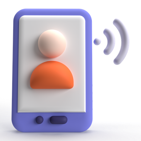 Mobile Call  3D Icon