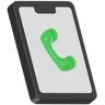 3d mobile call illustration