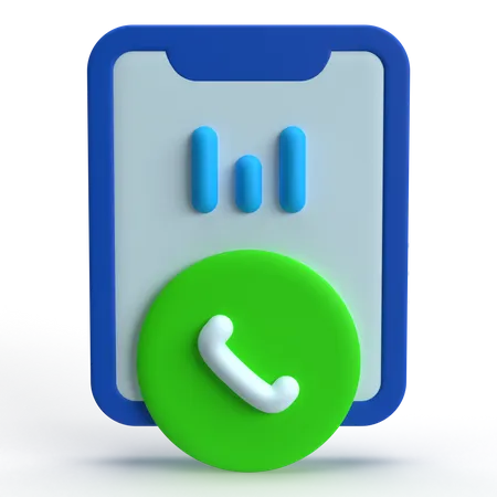 Mobile Call  3D Icon