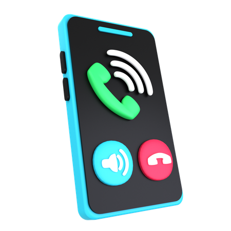 Mobile calling  3D Icon