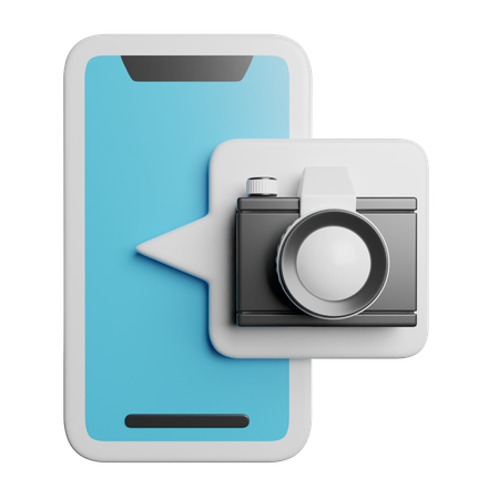Mobile Camera  3D Icon