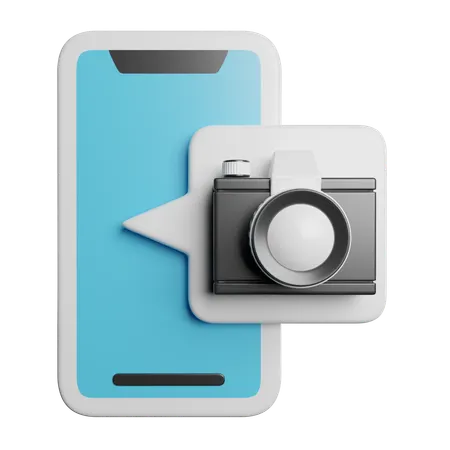 Mobile Camera  3D Icon
