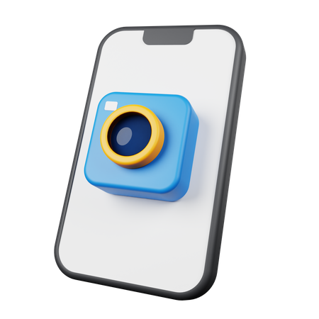 Mobile Camera  3D Icon