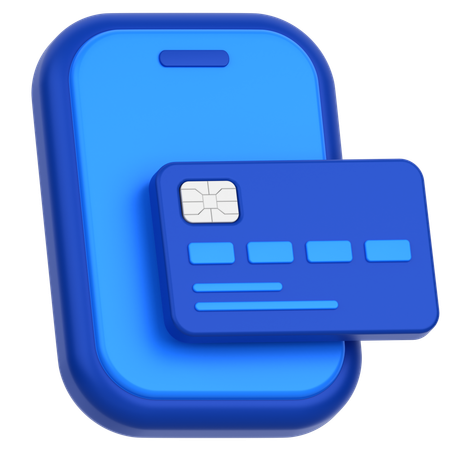 Mobile Card  3D Icon