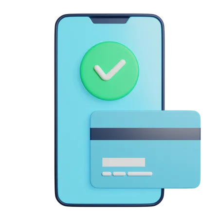 Mobile Banking Payment 3D Icon