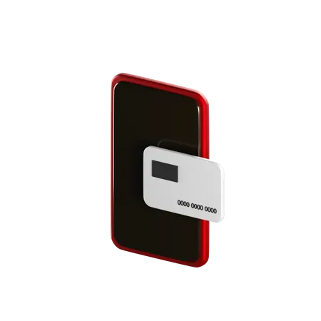 Mobile Card 3 D Render Isolated Images 3D Icon