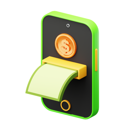 Mobile Cashout  3D Icon