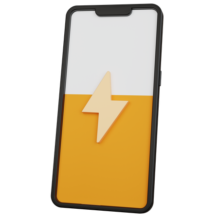 Mobile Charging  3D Icon