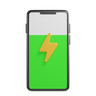 phone charging 3d logo