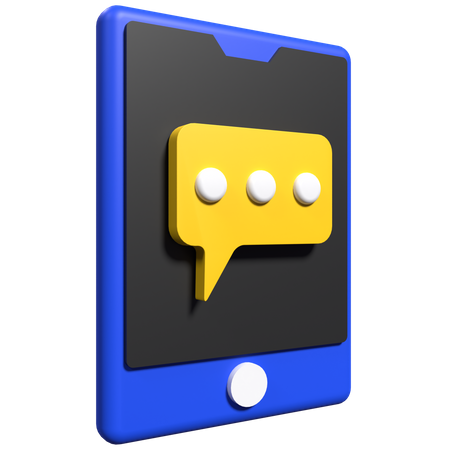 Mobile Chat  3D Icon