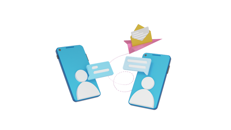 Mobile Chatting  3D Icon