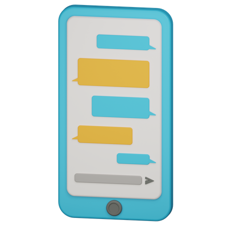 Mobile Chatting  3D Icon