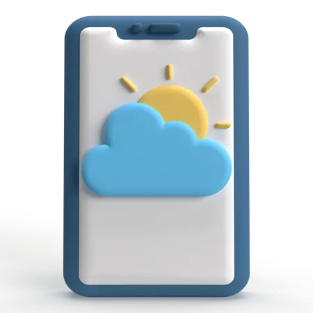 Mobile Cloud  3D Icon