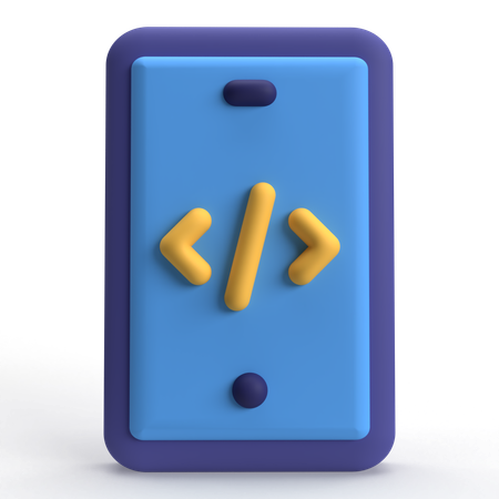Mobile Code  3D Icon