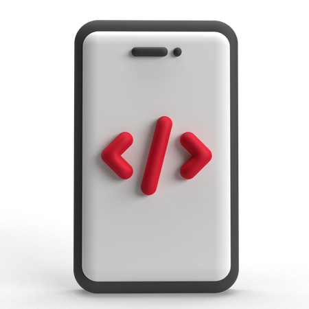 모바일 코드  3D Icon