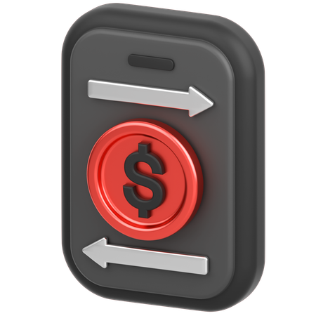 Mobile Coin Trade  3D Icon