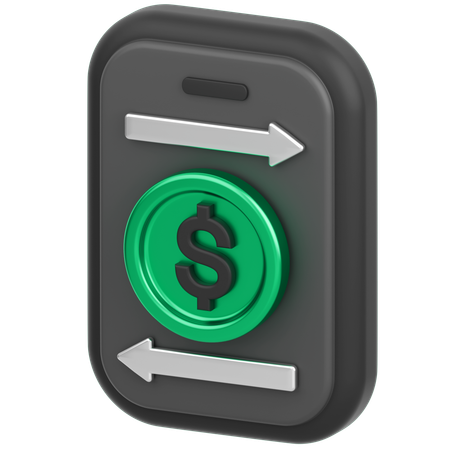 Mobile Coin Trade  3D Icon