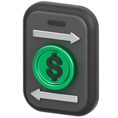 Mobile Coin Trade  3D Icon