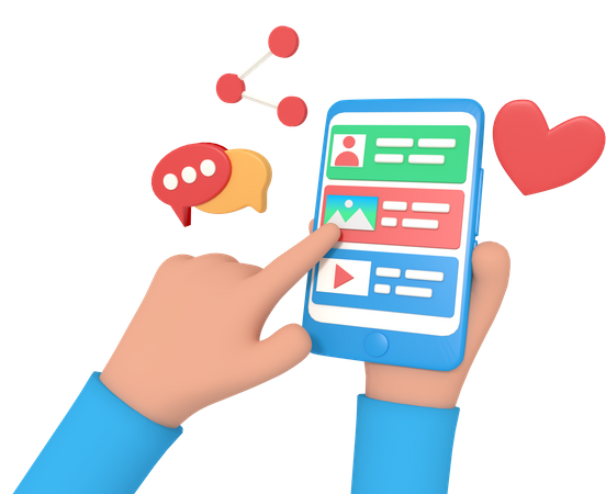 Mobile Communication  3D Icon