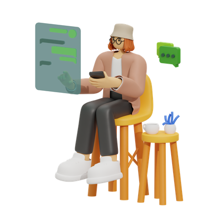 Mobile communication  3D Icon
