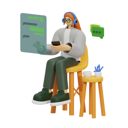 Mobile communication  3D Icon
