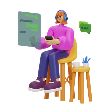 Mobile communication  3D Icon