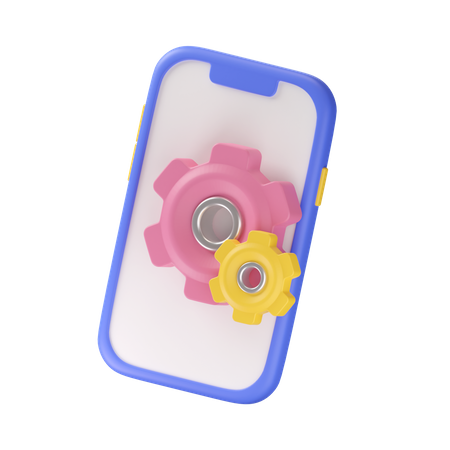 Mobile Configuration  3D Icon